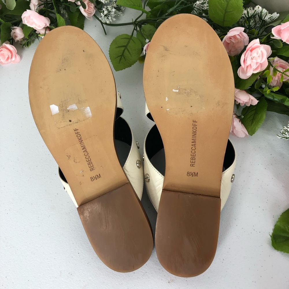 Rebecca Minkoff white slip on sandals size 8.5M - Picture 8 of 8